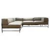 Brühl Ecksofas|Ecksofa Easy Pieces Stoff 24 0090 Grau Gestell Schwarz