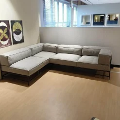 Brühl Ecksofas|Ecksofa Easy Pieces Stoff 24 0090 Grau Gestell Schwarz