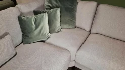 Rolf Benz Ecksofas|Ecksofa Ego Stoff 26.267 Graphitgrau mit 4 Kissen und Nackenstütze