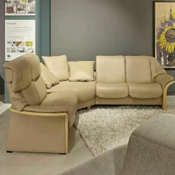Stressless Ecksofas|Ecksofa Eldorado Leder Paloma Sand Buche