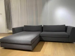 Ligne Roset Ecksofas|Ecksofa Exclusif Stoff B Unik Ardoise Grau