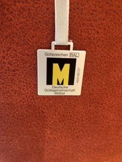 Dietsch Ecksofas|Ecksofa Family Relax 3 Stoff Deluxe Ziegel Rot Füße Metall Mit Bettauszug Inklusive Hocker