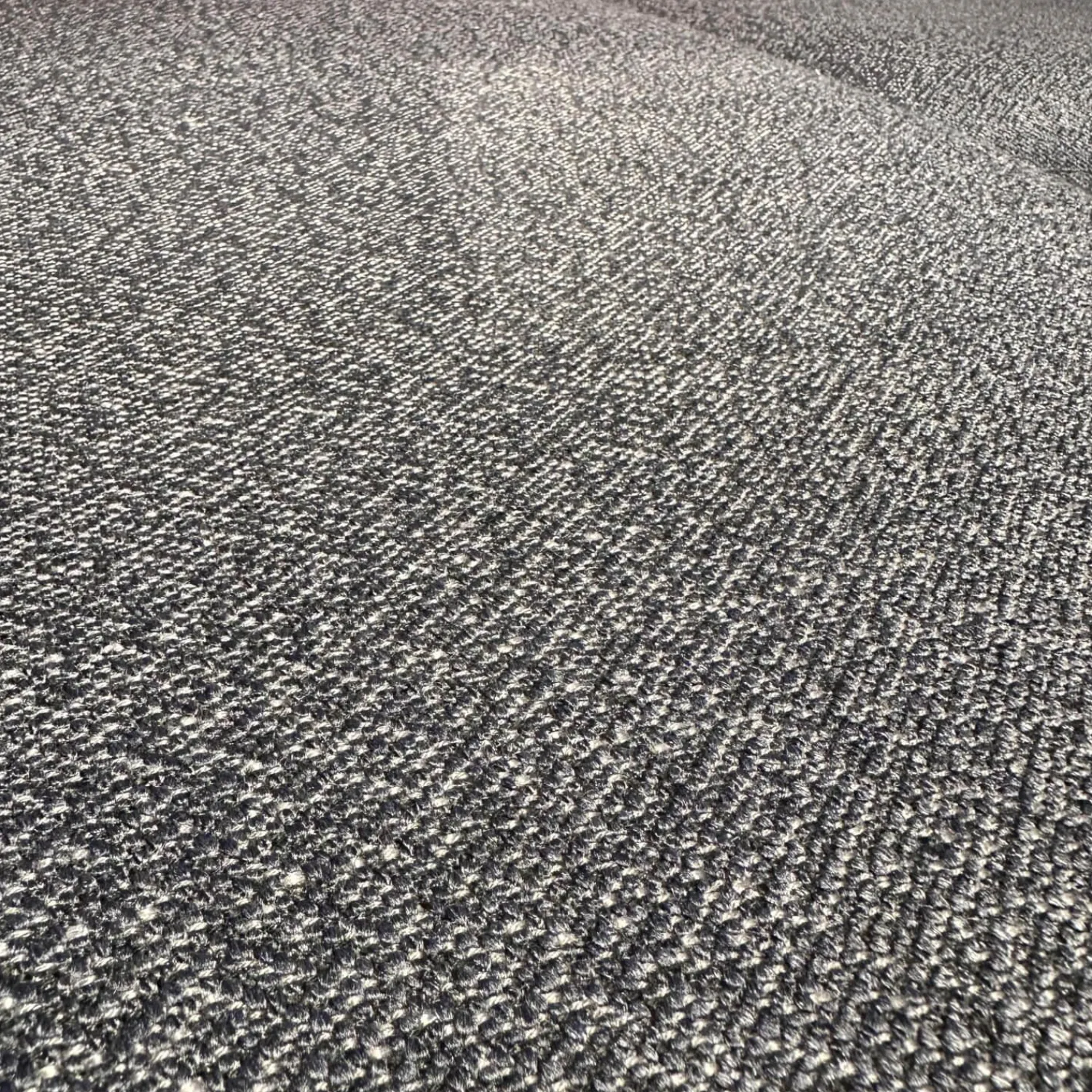 Leolux Wohnlandschaften|Ecksofas|Ecksofa Flint Stoff Varese Bleu Grau Blau Füße Rauchchrom