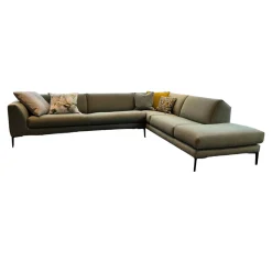 Pode Ecksofas|Ecksofa Fold Bezug 25849 Fresco 409 Celadon Füße Epoxy E1500 Granite Matt
