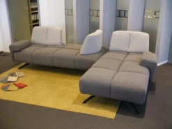 WK Wohnen Polstergruppen|Ecksofa Garnitur WK 515 Joker Stoff Cosmo Anthrazit Light Mit 360 Grad Verstellbarer Rückenkissen