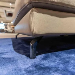 Violetta Ecksofas|Ecksofa Ginerva Longchair Dickleder 4/80 105 Greige Kiowa Mit Motorischer Relaxfunktion