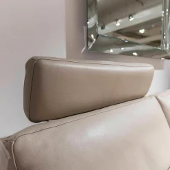 Violetta Ecksofas|Ecksofa Ginerva Longchair Dickleder 4/80 105 Greige Kiowa Mit Motorischer Relaxfunktion