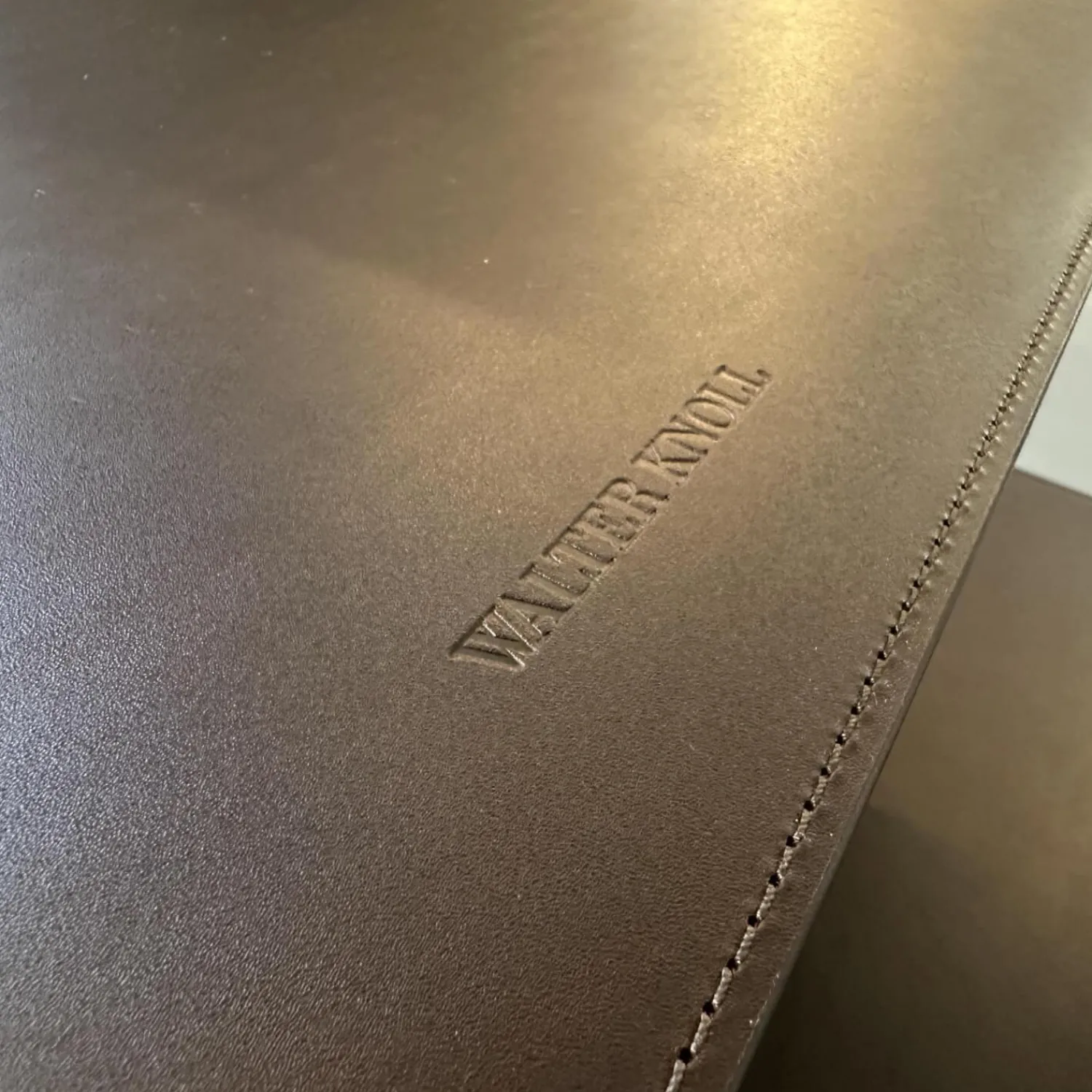 Walter Knoll Ecksofas|Ecksofa Grand Suite Stoff Lino 7706 Pearl Grau Beige Ablage Leder Saddle Coffee Braun