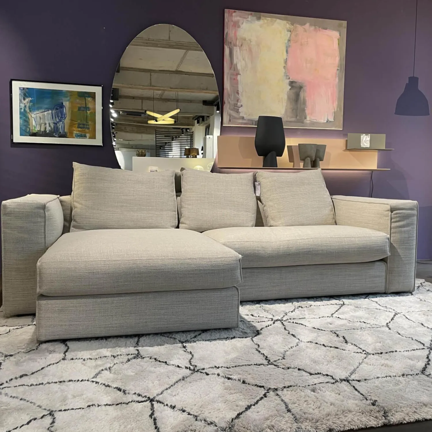 Linteloo 2-Sitzer-Sofas|Ecksofa Hamptons Bezug Brescia 03 Beige