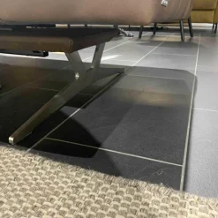 Koinor Ecksofas|Ecksofa Hennessie Leder A-India Muskat Schwertkufe Nickel Satiniert