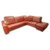 Hukla Ecksofas|Ecksofa IL 4052 Leder Credo Barolo Rot mit motorischen Funktionen