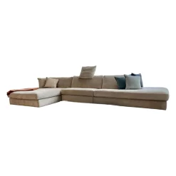 Bielefelder Werkstätten Couchtische|Ecksofas|Ecksofa Inspiration Stoff Carson Cream Velvet 1 1336 071 Ohne Couchtisch
