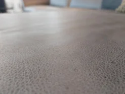 Comfort Republic Ecksofas|Ecksofa Justus Leder Retro Grey Grau Metallfuß Schwarz