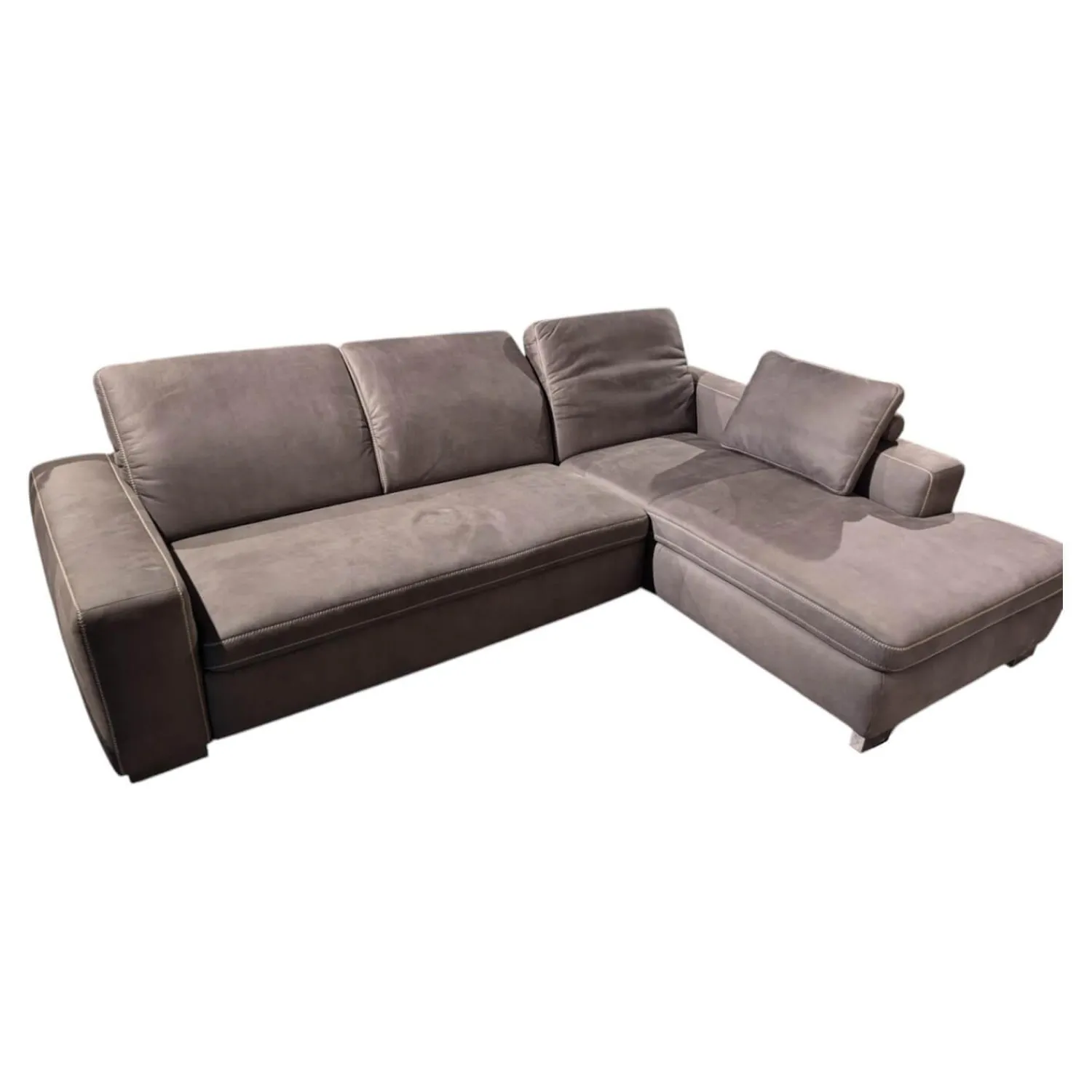 Candy Ecksofas|Ecksofa Lagora Stoff Delux Anthrazit Holzfuß 714 Mit Metall Ummantelt Inklusive Kissen