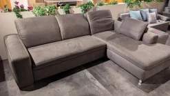 Candy Ecksofas|Ecksofa Lagora Stoff Delux Anthrazit Holzfuß 714 Mit Metall Ummantelt Inklusive Kissen
