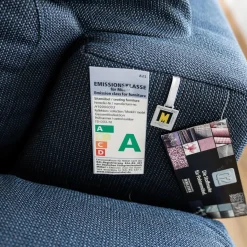 W. Schillig Ecksofas|Ecksofa Levi 24405 Stoff W61 28 Blau Füße FC4 In M95 Metall Pulverbeschichtet Anthrazit Inklusive Motorischen Sitzauszug