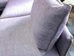 Contur Ecksofas|Ecksofa Linn Stoff Divine 61 Pink Fuß Metall Schwarz mit 4 Kissen