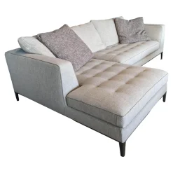 Maxalto Ecksofas|Ecksofa Lucrezia Soft Stoff Solaris 300 Tortora Beige mit 5 Kissen