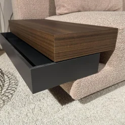 Molteni & C Wohnlandschaften|Ecksofas|Ecksofa Marteen Stoff ZF673 Rosa Untergestell Zinn mit Couchtisch