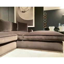 B&B Italia Ecksofas|Ecksofa Maxalto Solatium Stoff Sirio Anthrazit 2053153 mit 7 Kissen