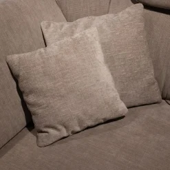 Modulmaster Ecksofas|Ecksofa MM MP1179 Stoff Longlife Easy Desert Grau Füße Metall Schwarz Mit Kissen