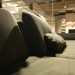 Zehdenick Ecksofas|Ecksofa MM ZE1156 Stoff Salsa Olive Grün Metallfuß Schwarz Mit Motorischer Sitztiefenverstellung Und Schlaffunktion