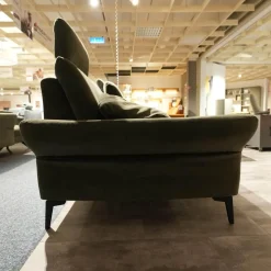 Zehdenick Ecksofas|Ecksofa MM ZE1156 Stoff Salsa Olive Grün Metallfuß Schwarz Mit Motorischer Sitztiefenverstellung Und Schlaffunktion