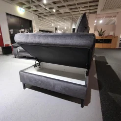 Modulmaster Ecksofas|Ecksofa MM-ZE1137 Stoffbezug Joyce Anthrazit Füße Metall Schwarz Mit Elektrischer Relaxfunktion
