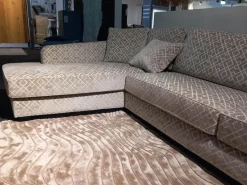 Pol 74 Ecksofas|Ecksofa Monaco Bezug Stoff 2710-01 Clark Grau Füße Massivholz Gebeizt Inklusive Kissen