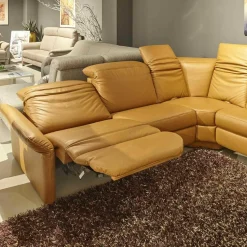 Musterring Ecksofas|Ecksofa MR7300 Leder 22 Whisky Mit Relaxfunktionen