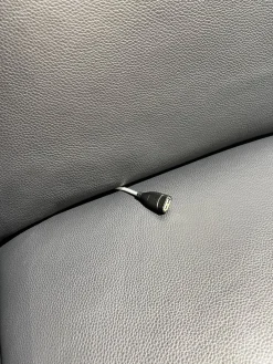 Musterring Ecksofas|Ecksofa MR9120 Leder Montana Night Schwarz Füße Metall Schwarz Inklusive Kissen