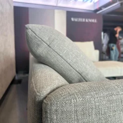 Walter Knoll Ecksofas|Ecksofa Muud Stoff Canto Pearl Beige Kufen Metall Matt Schwarz Pulverbeschichtet Mit Stoppgleitern