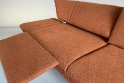 himolla Ecksofas|Ecksofa Nova 1378 Stoff Pura Grappa Rot Braun Rahmenkufe Anthrazit Pulverbeschichtet Inklusive Elektrische Verstellung