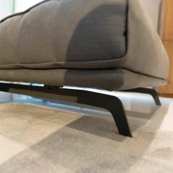 Papadatos Ecksofas|Ecksofa Paolino Stoff Grau PG E Daunenfüllung Husse Abnehmbar