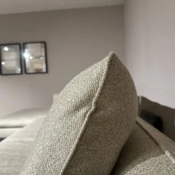 Molteni & C Ecksofas|Ecksofa Paul Stoff KH520 Kiwi Grau Grün Gestell Zinnfarbig