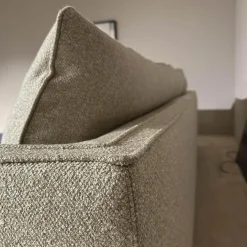 Molteni & C Ecksofas|Ecksofa Paul Stoff KH520 Kiwi Grau Grün Gestell Zinnfarbig