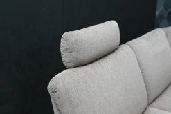 Arco Ecksofas|Ecksofa Picco Stoff Amane AC Malve Beige Braun mit Armlehnenverstellung