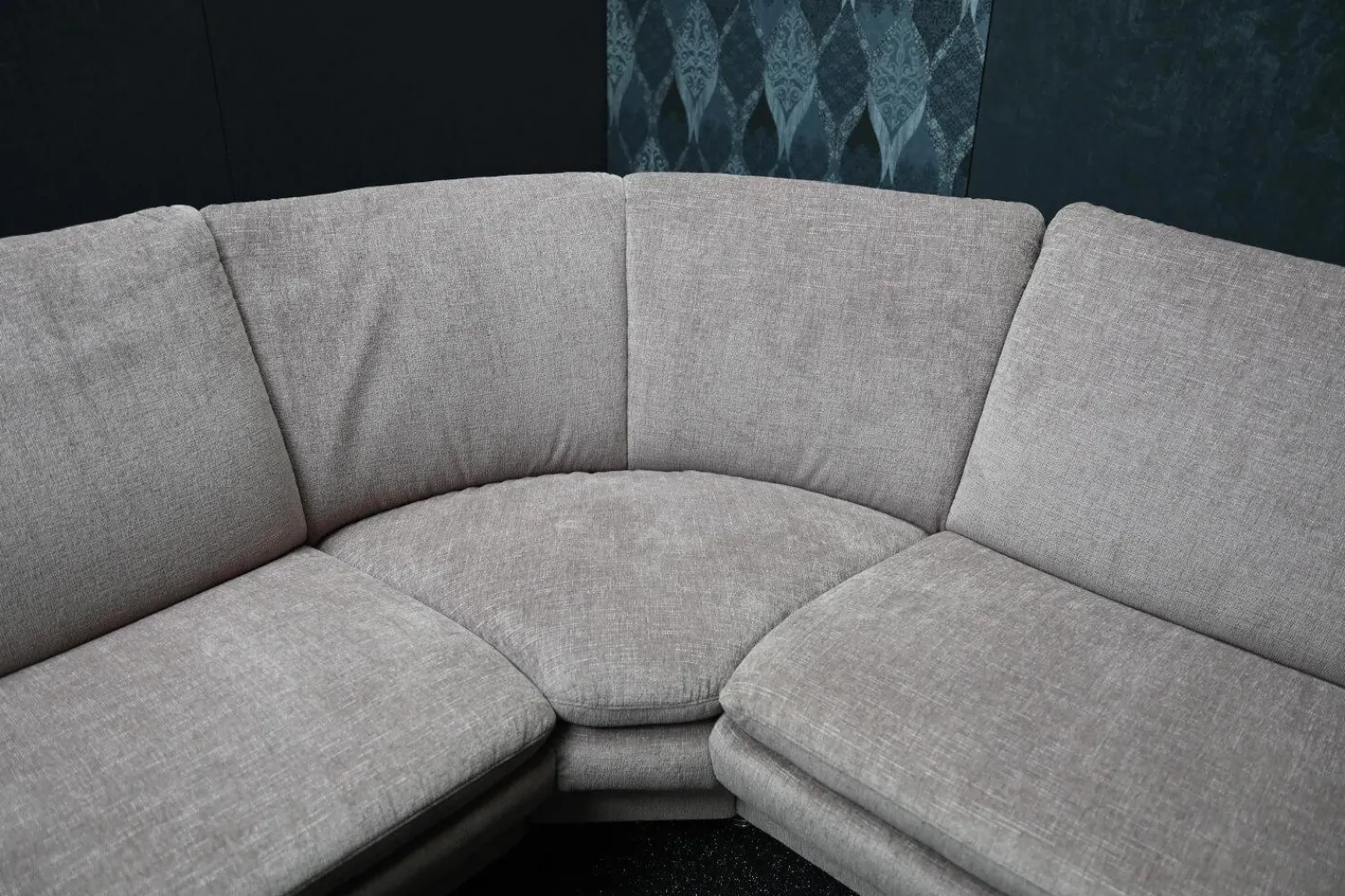 Arco Ecksofas|Ecksofa Picco Stoff Amane AC Malve Beige Braun mit Armlehnenverstellung