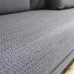 Paul Lindberg Ecksofas|Ecksofa PL Numa Stoff 10 Grau Mit Tisch Und Kissen