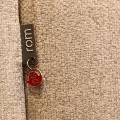 Accente Ecksofas|Ecksofa Radioso 290BB290 Stoff Wembley Angora Beige Füße Stahl Black 01 Schwarz Lackiert Mit Nackenstütze