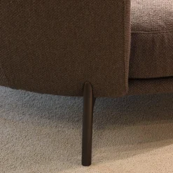 Leolux Ecksofas|Ecksofa Rego Bezug Stoff Apollo 26986 Pluto Grau Füße Epoxy 450231 E2200 Nuit Silk