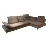 W. Schillig Ecksofas|Ecksofa Select Venus Plus Stoff Q2 Ocean W82 22 Grey Grau Fuß Metall Matt Gebürstet Mit Kissen