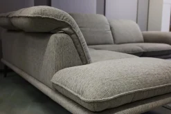 W. Schillig Ecksofas|Ecksofa Sherry Stoff W60 21 Silver Grau Fuß Metall FP6 M95 Anthrazit Mit Kopfstützenverstellung