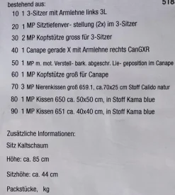 set one by Musterring Ecksofas|Ecksofa SO 3600 Stoff Calido Natur SG2 Metallfuß Schwarz mit Kissen und Sitztiefenverstellung