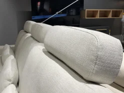 set one by Musterring Ecksofas|Ecksofa SO 3600 Stoff Calido Natur SG2 Metallfuß Schwarz mit Kissen und Sitztiefenverstellung