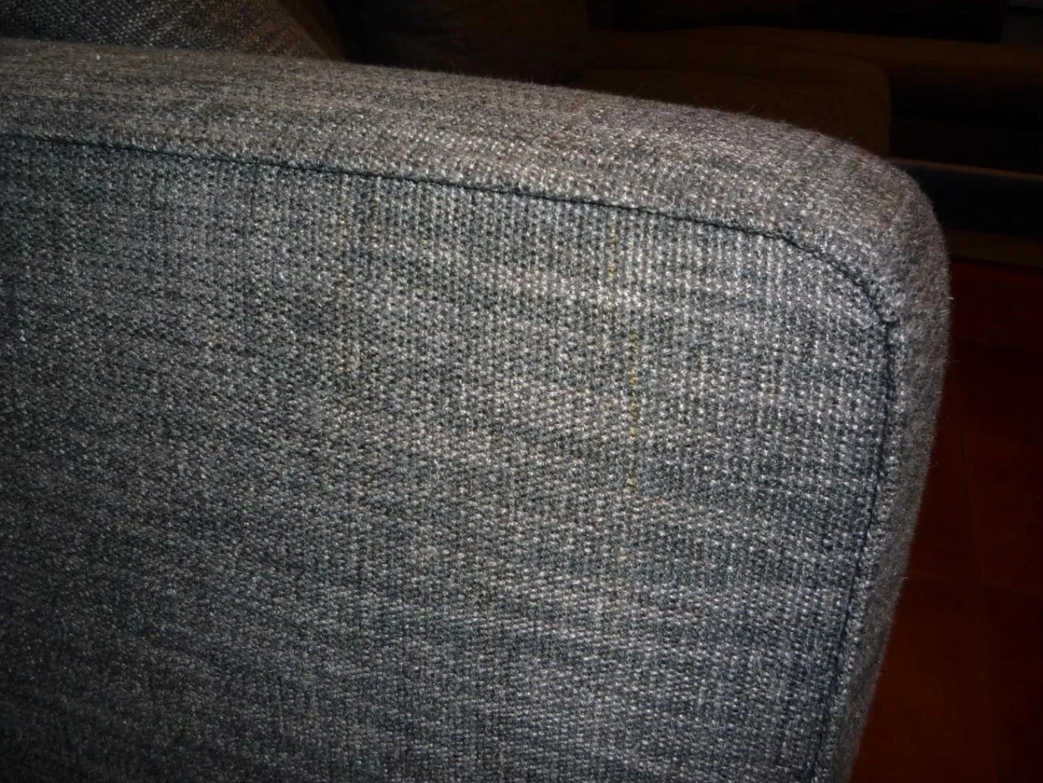 COR Ecksofas|Ecksofa Sofagruppe Mell Lounge Stoff 9206 Braungrau Füße Schwarz mit Hocker