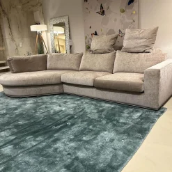 Bielefelder Werkstätten Wohnlandschaften|Ecksofa Sofalandschaft Inspiration Stoff Fame Beigebraun Sockelrahmen Holz