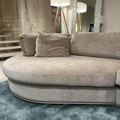 Bielefelder Werkstätten Wohnlandschaften|Ecksofa Sofalandschaft Inspiration Stoff Fame Beigebraun Sockelrahmen Holz