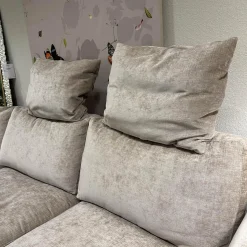 Bielefelder Werkstätten Wohnlandschaften|Ecksofa Sofalandschaft Inspiration Stoff Fame Beigebraun Sockelrahmen Holz