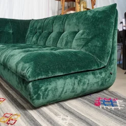 IP Design Ecksofas|Ecksofa Soulmate Stoff Phil Dunkelgrün Mit Kissen Stoff Gray Dunkelgrün Und Phil Curry Orange Braun